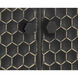 Hive 41 X 17.75 inch Black / Brass Sideboard, Small